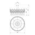 Потолочная люстра Bogates Lago 330/9 Strotskis