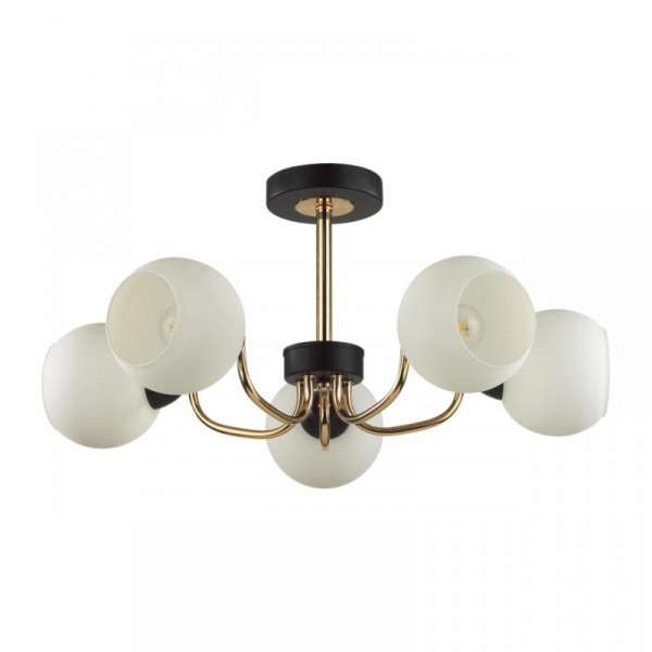 5642/5C COMFI LN23  чёрный, золотой Люстра потолочная E27 5*60W 220V BLISS