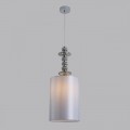 8338/1A MODERNI хром/серый, металл/стекло/текстиль Подвес E27 60W 220V ILMIRA