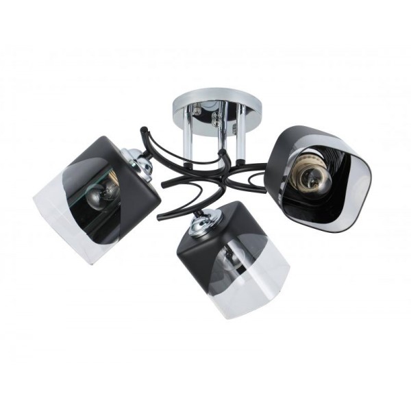 06390/3B BLACK+CHROME (4) Люстра (RL)