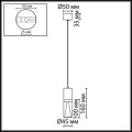Подвесной светильник Odeon Light Defance Hightech 7144/4L