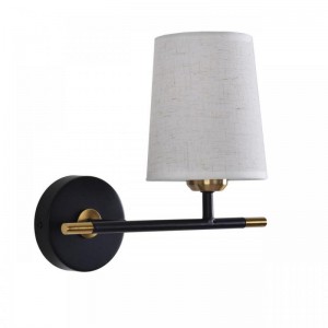 8359/1W CLASSI медь/черный/белый, металл/текстиль Бра E27 60W 240V CLAUDI