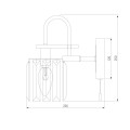 Бра Eurosvet Tenia 70090/1 графит