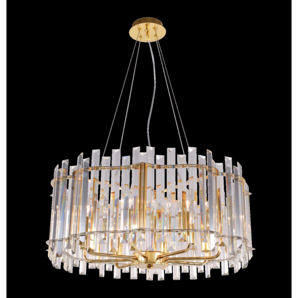 5702E/8A GOLD+CLEAR (1) Люстра NW