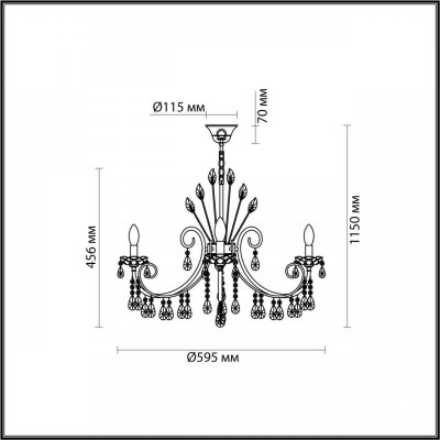 Подвесная люстра Odeon Light Hall Versia 4977/6 Подвесная люстра Odeon Light Hall Versia 4977/6