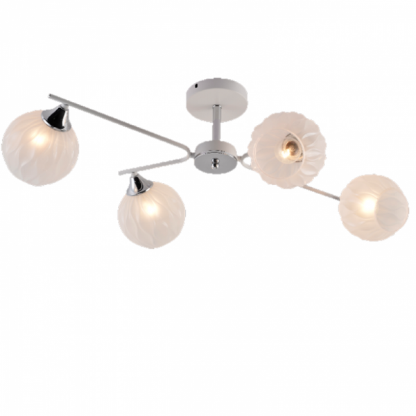 Потолочный светильник Mirastyle MH-1488B/4 WH+CR