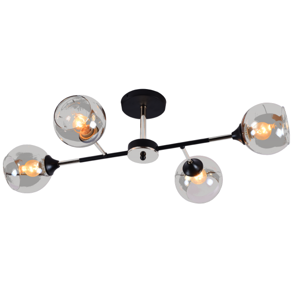 Светильник Mirastyle MH-10160/4 BK+CR