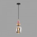 8297/1A MODERNI бронза/смоки/амбер/розовый, металл/стекло Подвес E27 1*40W 220V IRIME