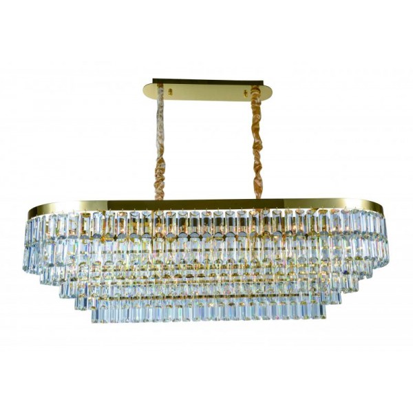 2752E/19A GOLD+CLEAR (1) Люстра (в 2-х коробках) NW