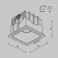 Встраиваемый светильник Technical DL043-01-10W4K-SQ-B-1