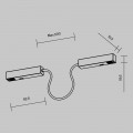 Коннектор питания угловой Maytoni Technical Magnetic Exility TRA034CPC-42B-50