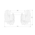 Настенный светодиодный светильник Bogates Farfalla 90377/1