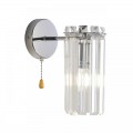 8348/1W CLASSI хром/прозрачный, металл/хрусталь Бра E14 1*40W 220V FAVLA
