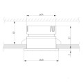 Встраиваемый светодиодный светильник Elektrostandard 25025/Led 3W 4200K WH/BK белый/черный a056778