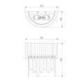 Настенный светильник Eurosvet Amantea 10122/2 хром/прозрачный хрусталь Strotskis
