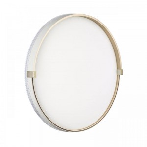 7646/ELN PALE SN 189 Светильник пластик/золотой LED 76Вт 3000/4000/6000К D490 IP43 CCT OLIDI WHITE