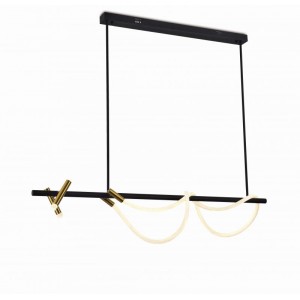 2314-DW SAND BLACK+BRASS (1) Люстра (NW)