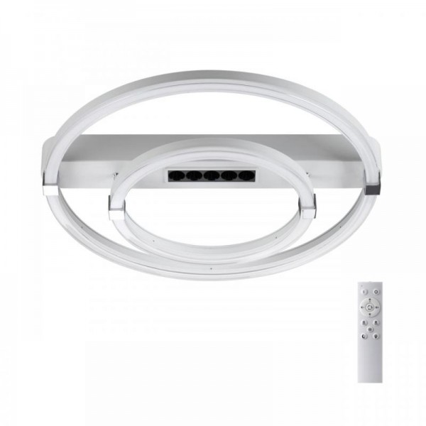 7665/55LR MITRA LED SN 64 Светильник пластик/белый LED 55Вт 3000-4000-6000K 545х505 IP20 пульт ДУ TRECKY