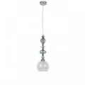 8294/1A MODERNI хром/белый/прозрачный, металл/стекло/хрусталь Подвес E27 1*60W 220V GANNA