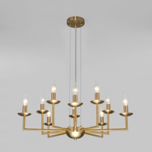 Классическая подвесная люстра 60150/10 латунь
