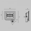 Прожектор светодиодный Maytoni Flood 30W 6500K FL001-L30B6KSR