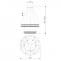 Подвесной светодиодный светильник Eurosvet Imperio 90241/2 белый/ серебро Smart