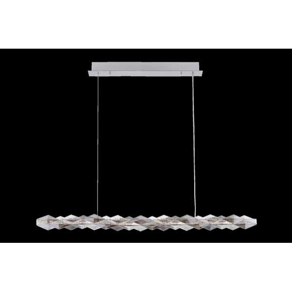 7278-1L CHROME+FINISH+CLEAR/SMOKY CRISTALL (1) Люстра NW