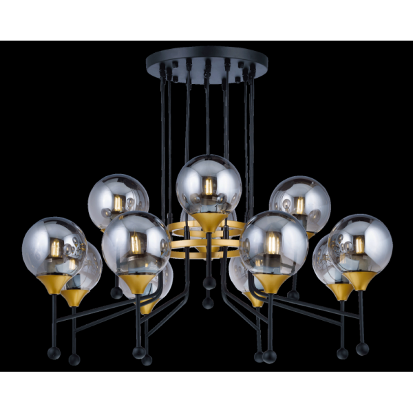 81908/8+4 BLACK+GOLD (1) Люстра NW