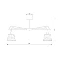 Потолочная люстра Eurosvet 60082/8 золотая бронза