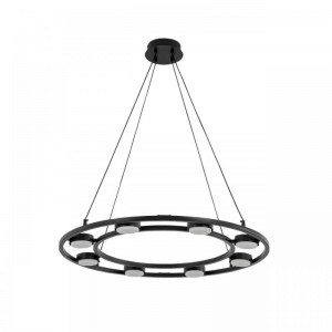 8340/8 MODERNI черный, металл Люстра подвесная LED GX53 8*7W 220V TORINA