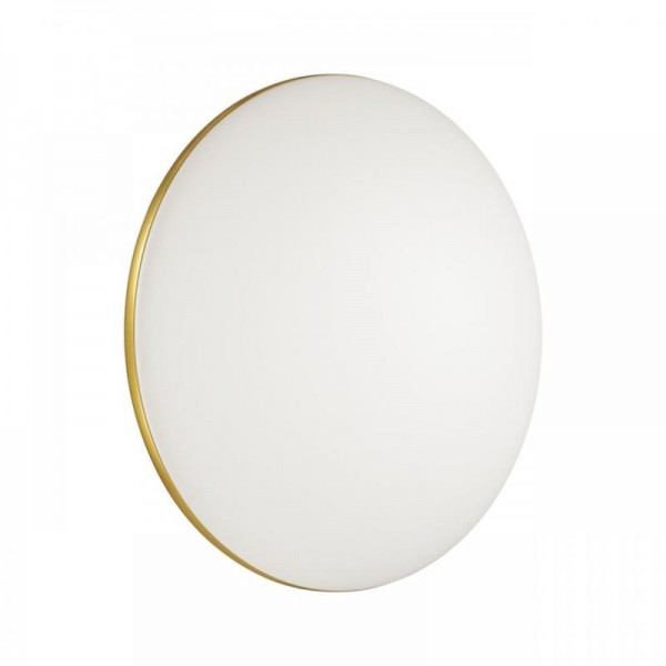 3043/DL TAN SN 214 Светильник пластик/белый/золотистый LED 48Вт 3000-6500К D385 IP43 пульт ДУ/ LampSmart LASSA