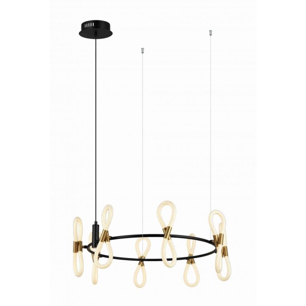 8379MDM-8 BK+GD BLACK+WHITE (1) Люстра NW