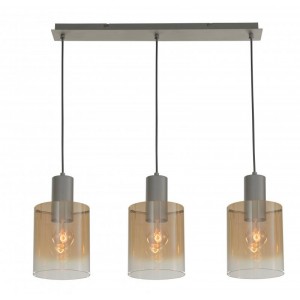 7613-3PC BRUSHED SILVER+AMBER GLASS (1) Люстра NW 7613-3PC BRUSHED SILVER+AMBER GLASS (1) Люстра NW