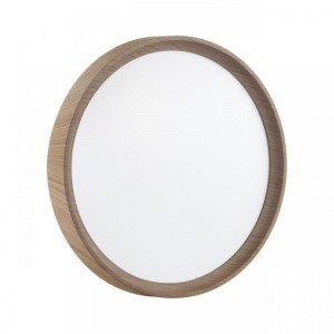 7603/CLN PALE SN 175 Светильник пластик/белый/светл.коричневый под дер. LED 36Вт 4000К D330 IP43 WOODI