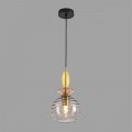 8299/1A MODERNI бронза/смоки/амбер/желтый, металл/стекло Подвес E27 1*40W 220V WALMA