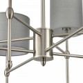 8262/8C CLASSI LN26 металл/текстиль, никель/серый Люстра потолочная E14 8*40W 220V LATTI