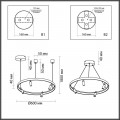 Подвесная светодиодная люстра Odeon Light Hightech Fonda 4317/58L