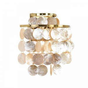 8386/2W MODERNI LN бронза/перламутровый, металл/ракушка Бра E14 2*40W 220V SHELLA