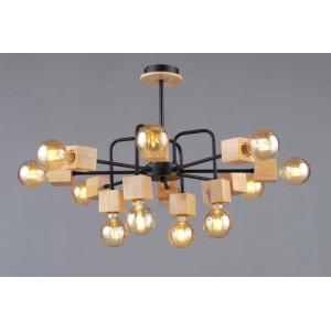 6343/12 BK+WOOD (1) Люстра (RL) 6343/12 BK+WOOD (1) Люстра (RL)