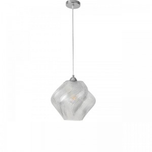 8288/1A MODERNI хром/прозрачный, металл/стекло Подвес E27 1*60W 220V TIDE