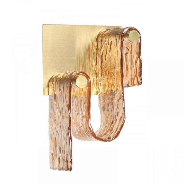 5105/11WL L-VISION  ODL26 золотой брашинг/янтарный металл/стекло Настенный светильник LED x 11W 4000K FLOW