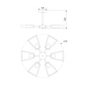 Потолочная люстра Eurosvet Klark 70056/6 черный