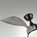 7702/24L VIVA LED SN 189 Люстра-вентилятор,  черный/серое дерево LED 24Вт 3000-6000K D1320 пульт ДУ STORM
