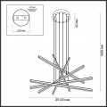 Подвесной светодиодный светильник Odeon Light L-vision Rudy 3890/96L