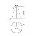 Подвесной светодиодный светильник Maytoni Rim MOD058PL-L32BSK