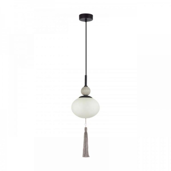 8273/1A NEOCLASSI черный/серый/белый, металл/керамика/стекло Подвес Е14 1*40W 220V GLORIYA