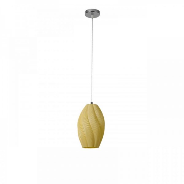 8291/1A MODERNI хром/кремовый, металл/стекло Подвес E27 1*60W 220V TIDE