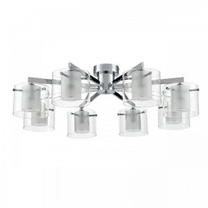 8261/8C MODERNI LN26 металл/стекло, хром/прозрачный Люстра потолочная E14 8*40W 220V VERDI