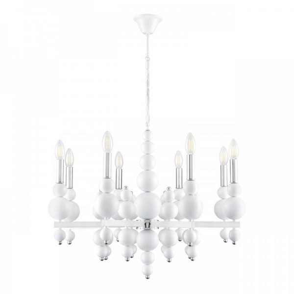 8260/8 MODERNI LN26 белый/хром, металл Люстра E14 8*40W 220V NANA