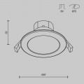 Встраиваемый светодиодный светильник Stockton DL015-6-L7W